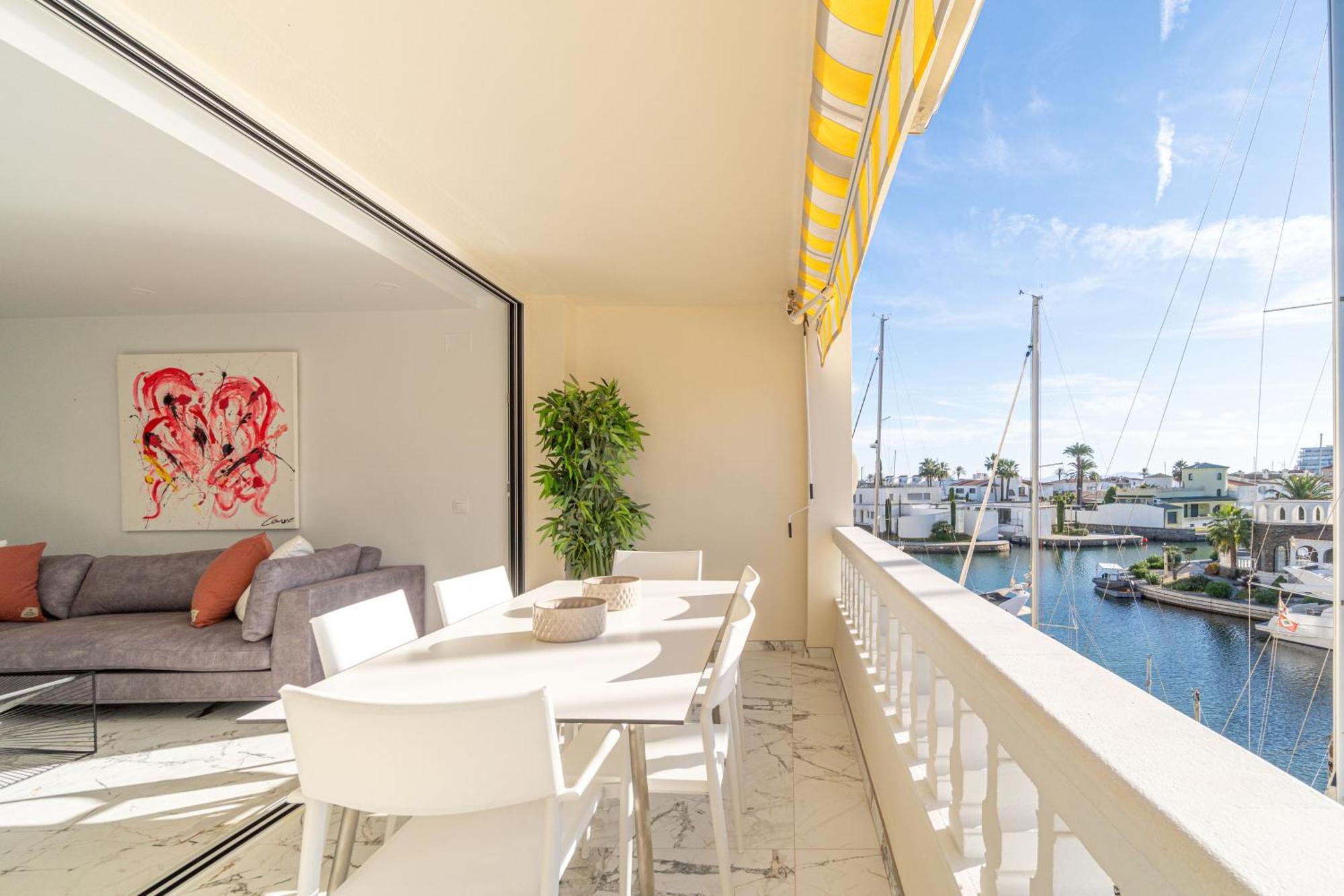 Ferienwohnung Moderno Apartamento Frente Al Canal Con Terrazas Empuriabrava Exterior foto